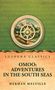Texte: Lushena Classics, Omoo: Adventures in the South Seas, Herman Melville. Oben Kompass über Berglandschaft., Buch