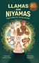 „Llamas and Niyamas: Yoga Fables for Young and Old“. Illustrationen zeigen Tiere in Yoga-Posen., Buch