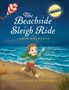 Der Text lautet: „The Beachside Sleigh Ride“ von Erin Heinlein, illustriert von Lucia Benito. Ein Junge rennt am Strand mit einem Drachen., Buch