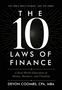 "The tools don't change, just the zeros. THE 10 LAWS OF FINANCE." Schwarzer Hintergrund mit strahlenartigem Muster.