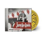 CD-Cover mit "Killer in Stereo: I've Been Twistin'" und "Jerry Lee Lewis". Ein Schwarz-Weiß-Bild eines Mannes am Klavier.