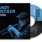 "Randy Brecker, espírito" steht auf dem Cover. Ein Mann spielt Trompete. Die CD zeigt Titel in Blau und Weiß.