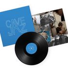 Text: "Cave Jazz," "Fabiano Do Nascimento." Schallplatte mit blauer Hülle, daneben Foto-Collage vom Musiker bei der Arbeit.