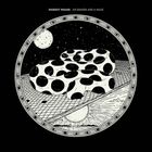 "Modest Mouse", "An Eraser and a Maze". Illustration: Ein schwarz-weißes Muster mit kreisförmigem Rahmen voller Augen.