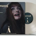 Das Cover zeigt den Text: "YRA | EXTAS", "Purposeeless Geometry", "Wormwood". Weinende Frau im Profil. Beigefarbene Schallplatte.