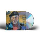 Illustration eines Mannes mit Mütze in kräftigen Farben. Daneben eine schimmernde CD.