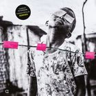 Aufkleber: "CHARLES PETERSOHN Children Of Zu Zu REMIXES". Kind mit rosa Bändern, Augen verdeckt, kontrastreich.