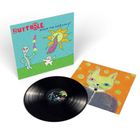 Ein Albumcover mit Text "Butthole After the Astronaut". Illustrationen von einem Alien mit Raketen und einer bunten Katze.