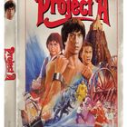 "Project A" in roter Schrift. Illustration mit kämpfenden Männern, einem Schiff und einem hohen Berg vor einer Festung.