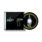 Illustration: Zwei stilisierte Hände, eine zeigt nach links, die andere mit einer goldenen Kette. CD: Hand mit Mittelfinger.