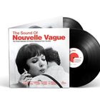 "The Sound Of Nouvelle Vague" steht groß oben. Schwarz-weißes Cover mit Frau, die raucht. Zwei Schallplatten sichtbar.