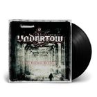 Text: "UNDERTOW" und "IN DEEPEST SILENCE." Ein düsteres Cover mit einem langen, verlassenen Gang und einer Gestalt.