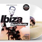 "Ibiza BeachBeats" in großen Buchstaben, darunter: Remixes von Stereoact, DJ Herzbeat. Foto eines lächelnden Mannes. Logo.