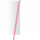 Text "2" unten links und "3" unten rechts, rosa Lesezeichen in einem Notizbuch mit gepunkteten Seiten.