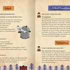 Inhalt: Inventarcheck. Ablauf-Kurzübersicht. Vorbereitung. Illustration: Geist in Topf, Wolke mit Gesicht, Haus und Bäume.