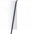 Gepunktete Seiten eines geöffneten Notizbuchs, mit blauem Lesezeichen in der Mitte.