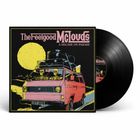 Albumcover mit Text: "The Feelgood McLouds", "A Decade on Parade". Illustration: Rosa Van mit Skeletten vor gelbem Vollmond.