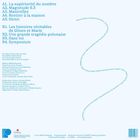 A1. La supériorité du nombre  
A2. Magnitude 6.3  
A3. Manivelles  
A4. Rentrer à la maison  
A5. Henri  
B1. Les histoires véritables de Gözen et Marie  
B2. Une grande tragédie polonaise  
B3. Sans toi  
B4. Symposium