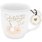 "Kleiner Schutzengel für Dich!" Eine Tasse mit Engelsbild und Anhänger: "Von Herzen für Dich."