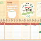 "Januar", "Geburtstage", "Gib jedem Tag die Chance, ereignislos vorbeizugehen", "To-Do-Liste", "Dezember/Januar", Wochentage.