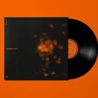 Text: "CHASING LIGHT". Schwarzes Cover mit unscharfen Lichtflecken. Vinyl mit orangefarbenem Label auf einem orangefarbenen Hintergrund.