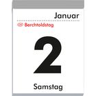 „Januar 2, Samstag. CH Berchtoldstag.“ Schwarzer Text auf weißem Kalenderblatt mit grauem oberen Rand.