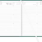 Links: Januar 1, Freitag, Neujahr; Rechts: Januar 2, Samstag. Tabellen mit Linien für Notizen.