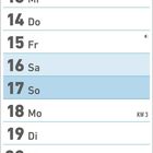 Kalenderseite für Januar: Feiertage wie Neujahr, Berchtoldstag, Heilige Drei Könige. Wochenzahlen KW 53 bis KW 4. Tage farblich markiert.