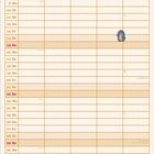 Kalender für März mit Tagen, Wochenzahlen, und Illustration von bunten Autos in einer Straße.