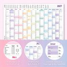 Kalender 2027 mit Monatsübersicht. Highlight: Ferienübersicht, Notizbereich, farbige Feiertage und Wochenenden.