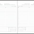 Links: "4 August Mittwoch", rechts: "5 August Donnerstag". Kalenderseiten mit Uhrzeiten und Wochenübersicht unten.