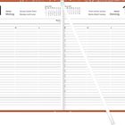 Links: "11 Januar Montag", rechts: "12 Januar Dienstag". Oben Kalender Januar 2027. Offener Kalender mit Linien.