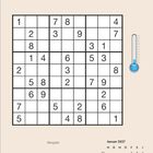 "Freitag, 1, Neujahr, Januar 2027" steht unter einem Sudoku-Rätsel mit einem Thermometer-Symbol rechts.