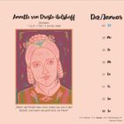Der Text beschreibt Annette von Droste-Hülshoff, ihre Lebensdaten, ein Zitat, und listet die Tage von Dezember bis Januar.