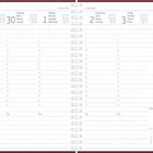 Kalenderseite, Woche 27, Aufteilung in Tage von Montag, 29. Juni bis Sonntag, 5. Juli. Sonntag ist hervorgehoben.