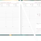 Kalenderseiten für August/September 2026. Auflistung der Wochentage mit viel Platz für Einträge. Sonntag ist rot markiert.