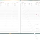 Doppelseitiger Kalender für Oktober 2026, Woche 42. Montag, 12. bis Sonntag, 18. Oktober. Sonntag in Rot.