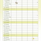 "April", darunter Tabelle mit Wochentagen und Daten. Dekoriert mit Blumen und Schmetterlingen. Unten "memo".