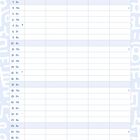Kalenderblatt für Januar mit Wochentagen und Daten von 1 bis 31, Spalten für Namen und Notizen, sowie Feiertagsinfos.