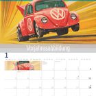 "Vorjahresabbildung", "Supertoys", "Notizen". Illustration eines VW Käfers in leuchtenden Farben, Logo links.