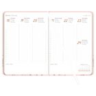 Wochenübersicht von Montag, 18. Januar bis Sonntag, 24. Januar. Tage in vier Sprachen. Raum für Notizen.