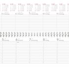 Kalenderwoche mit Tagen im Januar 2027, Montag 4. bis Sonntag 10. Januar in Tabellenform.