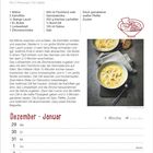 Rezept für "Finnische Lachssuppe" mit Zutatenliste. Kalender für Dezember und Januar, Woche vom 21.12. bis 19.01.