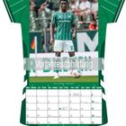 Vorjahresabbildung. Karim Coulibaly *23.05.2007. Fußballtrikot mit grünem Kalender für Mai, Bild eines Spielers.