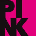 Der Text "PINK" ist groß und schwarz auf einem kräftigen magentafarbigen Hintergrund zu sehen.