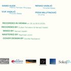"SAMO HUDE Piano, Fender Rhodes. NENAD VASILIĆ Double Bass. RECORDED IN VIENNA on 25. & 26.10.2025." Unten diverse Logos.