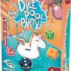 Aufschrift: "Dice Pool Party", "Christoph Cantzler & Torsten Marold", "Annika Heller". Einhorn im Pool mit Würfeln.