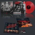 Ein rotes Vinyl mit dem Titel "Not Gonna Stop" und dem Bandnamen "Dirty Tricks" auf dem Cover, umgeben von Fotos der Band.