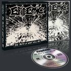 Cover und CD von "Epidemic" mit dem Titel "The Truth of What Will Be", darunter ein explosiv wirkendes Schwarz-Weiß-Design.