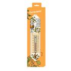 Text: "Thermometer" und "Auch Wasser wird zum edlen Tropfen, mischt man es mit Malz und Hopfen". Illustration mit Bierglas und Hopfen.